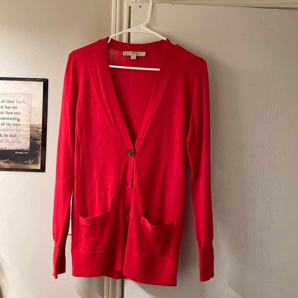 Loft Long Line Cardigan